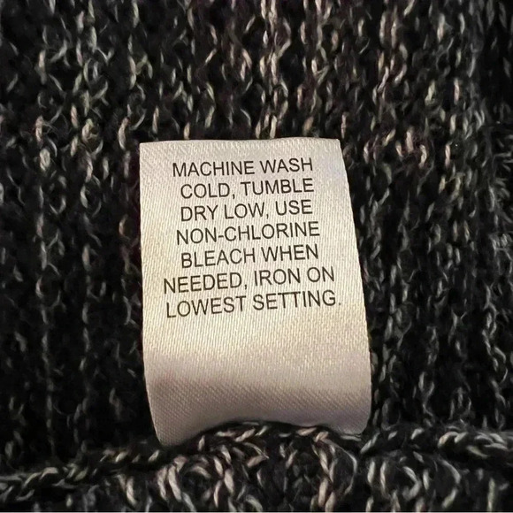 Pacsun Women’s Hooded Long Cardigan Gray White Sweater Size Small Belt - Picture 11 of 11